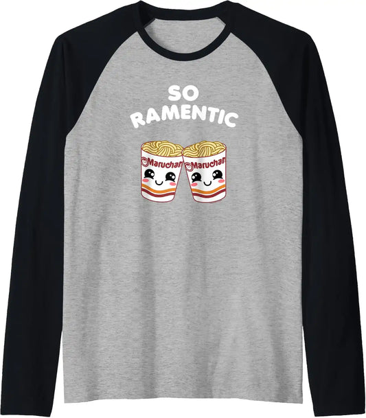 Maruchan Instant Lunch So Ramentic Lovely Ramen Cups Raglan Baseball Tee