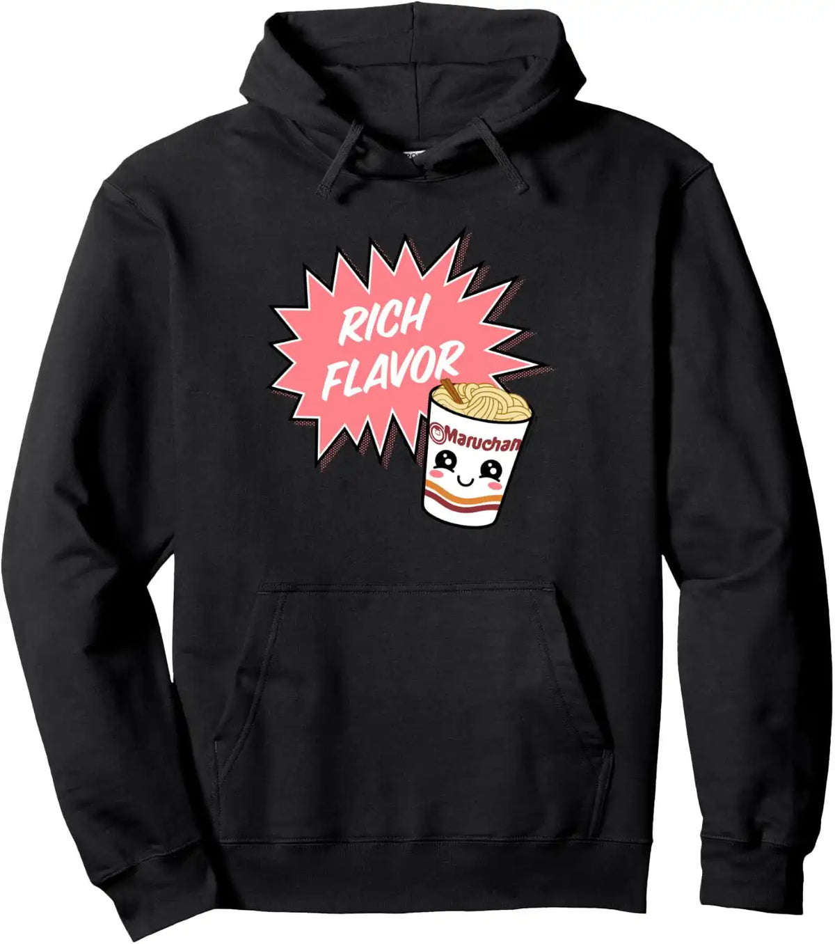 Maruchan Instant Lunch Rich Flavor Cute Noodle Cup Logo Pullover Hoodie