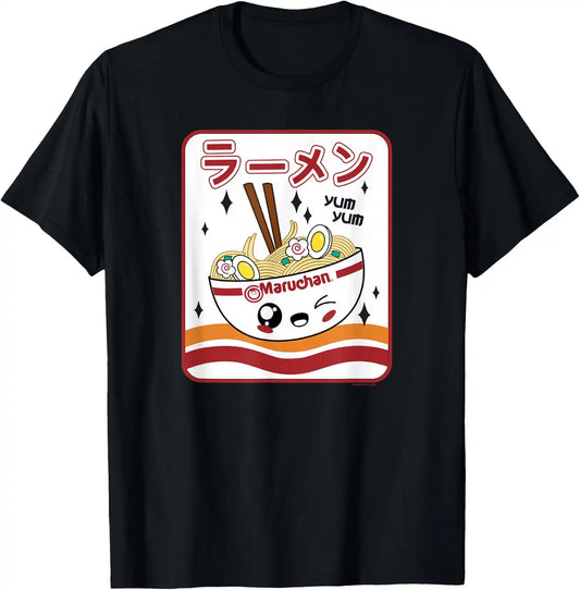 Maruchan Instant Lunch Kawaii Katakana Ramen Bowl Portrait T-Shirt