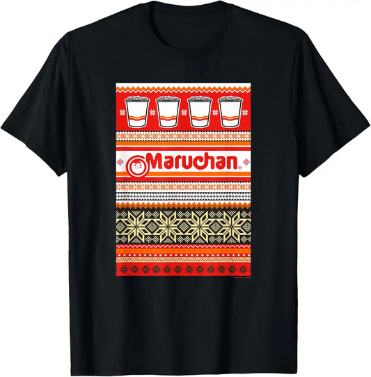 Maruchan Christmas Instant Lunch Ugly Sweater Style T-Shirt