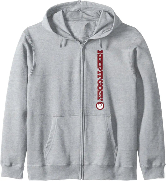 Maruchan Keep It Cozy Vertical Text Logo Zip Hoodie