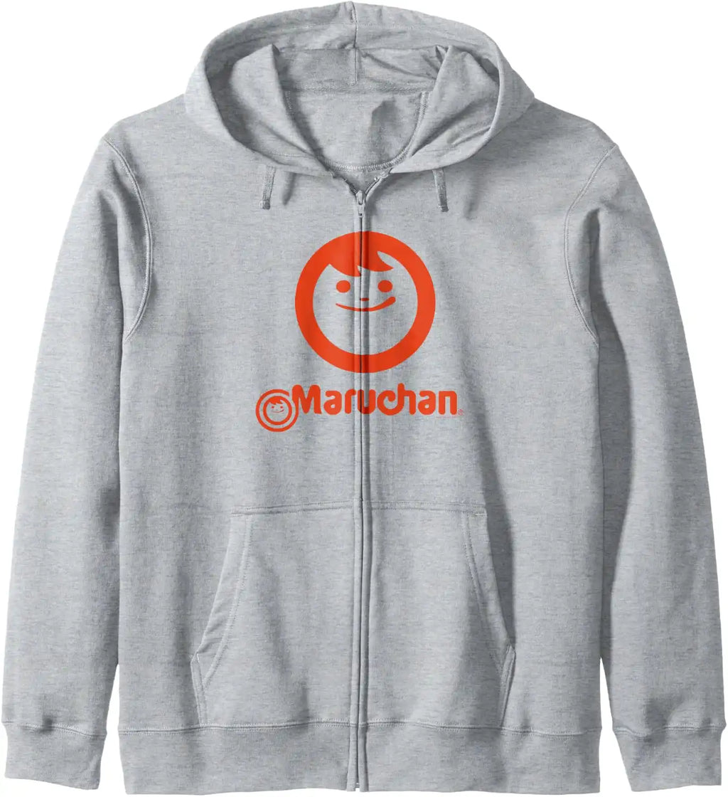 Maruchan Instant Lunch Classic Happy Face Vintage Logo Zip Hoodie