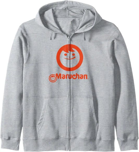 Maruchan Instant Lunch Classic Happy Face Vintage Logo Zip Hoodie