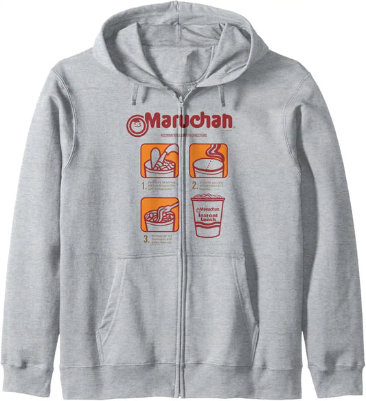 Maruchan Recommended Cooking Directions Poster Zip Hoodie