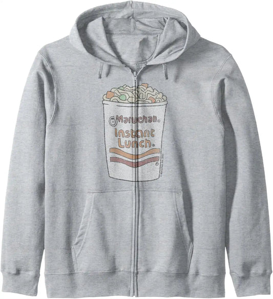 Maruchan Instant Lunch Ramen Cup Drawing Logo Zip Hoodie